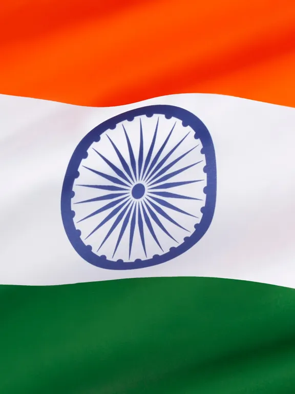 An image of the flag of India.