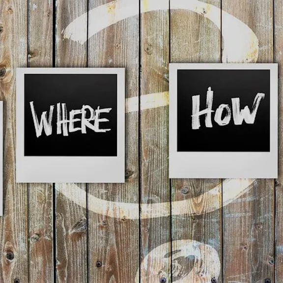 Graphic that reads; Who, what. when, why, where.