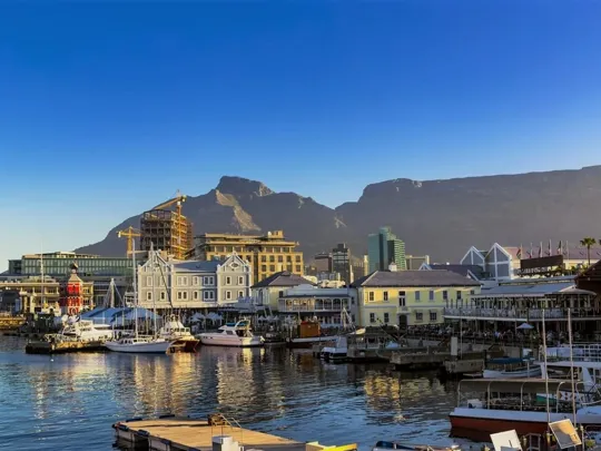 A landscape image of Cape Town, in South Africa.