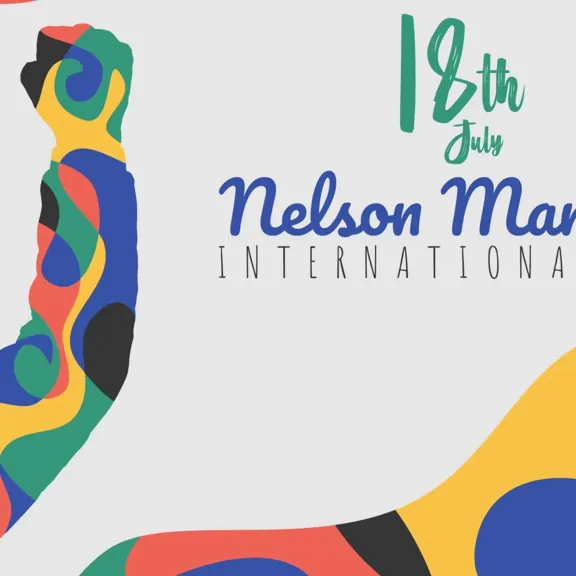 Poster for Mandela Day.