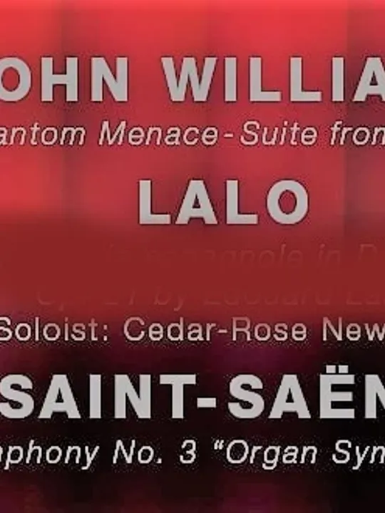 An event banner for elite performing artist and Wolsey Hall Oxford student, Cedar.