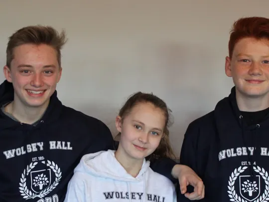 Wolsey Hall Oxford students, Sebastian, Aiden, Ella
