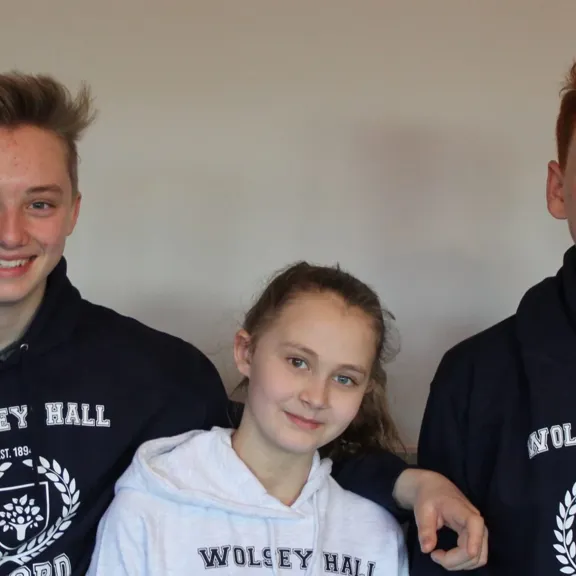 Wolsey Hall Oxford students, Sebastian, Aiden, Ella