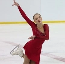 Wolsey Hall Oxford student, Phebe, dancing on ice. 