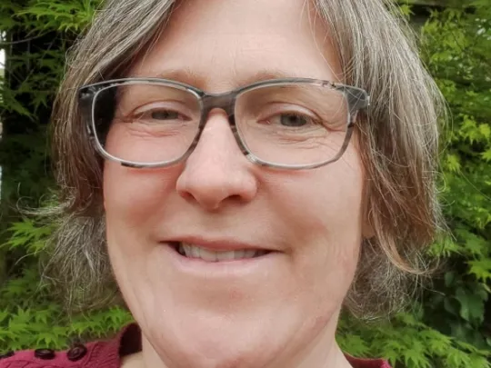 Portrait of Wolsey Hall Oxford Tutor, Sally Everitt