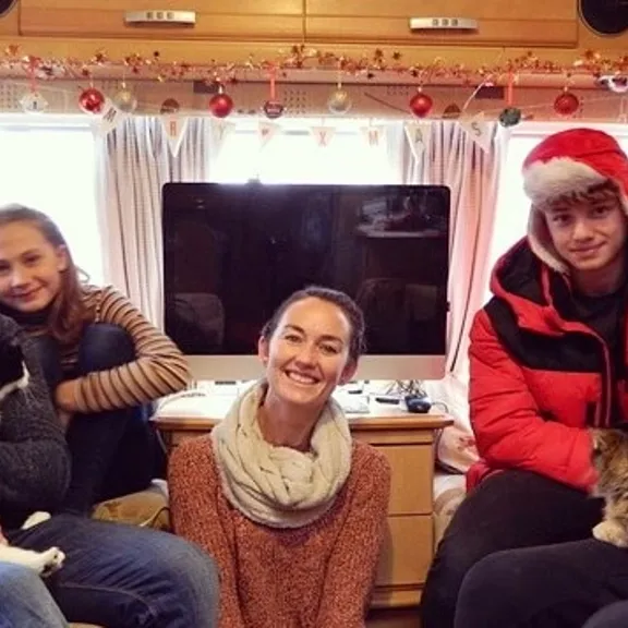 Family photo of the Binedells.