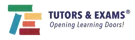 Tutors & Exams logo with stacked book icons and the tagline “Opening Learning Doors!”