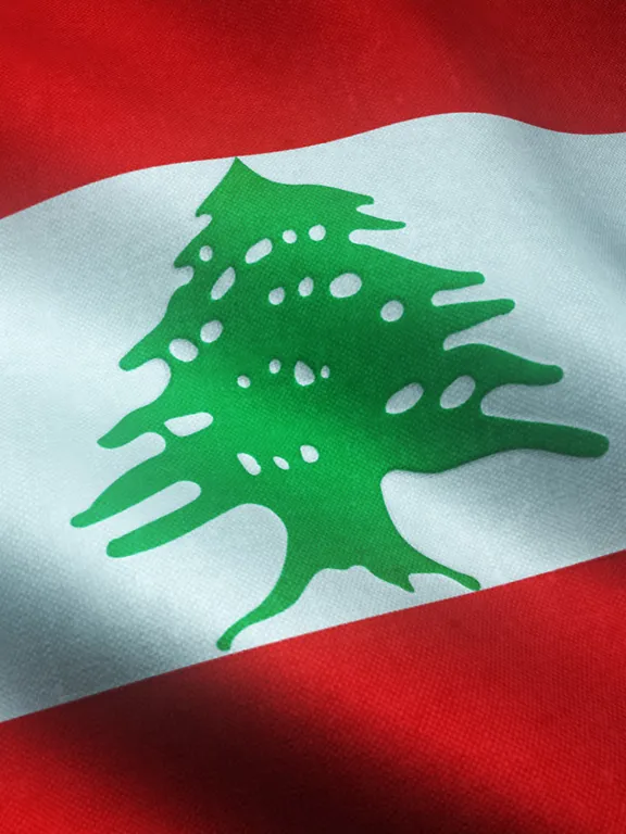 An image of the flag of Lebanon