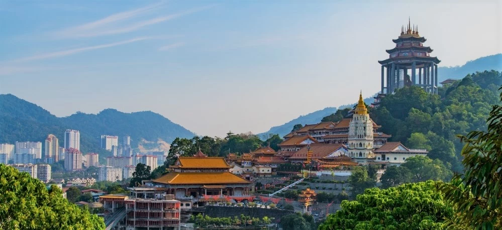 A landscape image of Malaysia. 